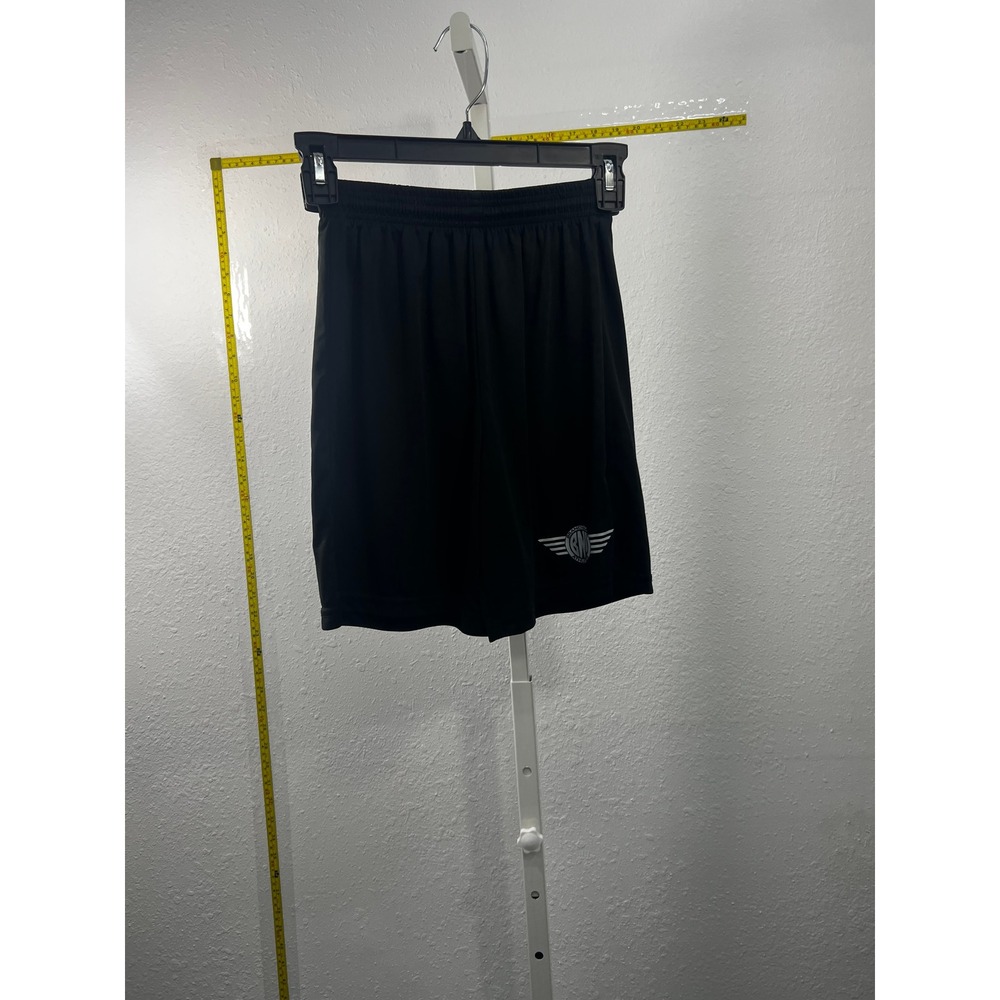 A4 Youth Small Black Athletic Shorts Soccer Basketball Gym Training Drawstring